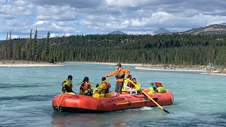 Rafting the Athabasca River with Jasper Raft Tours FIT [upl. by Torray]