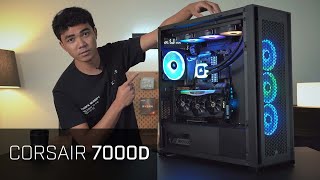 CORSAIR 7000D BUILD AMD Ryzen 9 5900X  EVGA FTW3 RTX 3090 [upl. by Robinson]