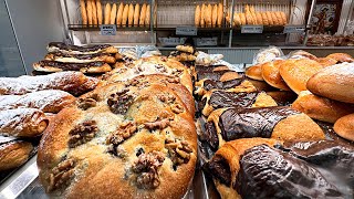 Amazing work of a baker from 300am A Day in the Life of a local Spanish Bakery [upl. by Kafka]