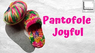 Pantofole alluncinetto quotJOYFULquot  tutorial live [upl. by Cacilie]