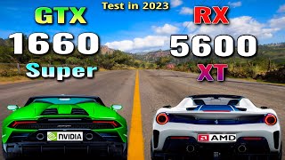 GTX 1660 Super vs RX 5600 XT Compraraison [upl. by Hillman]