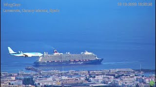 Lanzarote fantastic footage of runway 21 approach and landing 👍 19102023 [upl. by Havelock880]