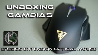 27 Unboxing Mouse GAMDIAS EREBOS Optical Extension [upl. by Morehouse236]