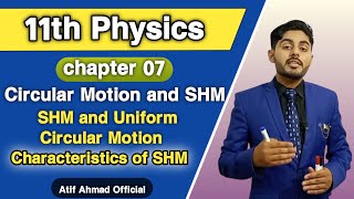 SHM and Uniform circular motion class 11  Circular motion and SHM  Characteristics of SHM [upl. by Osmond]