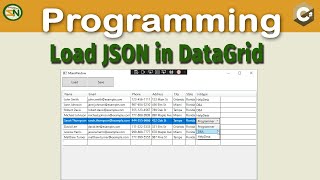 C Load JSON into Datagrid How to use Newtonsoft to Serialize and Deserialize Data [upl. by Cresa]