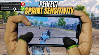 SPRINT SENSITIVITY Guide for Fast Movement  Best sprint Sensitivity  BGMIPUBG Mobile [upl. by Lenzi]