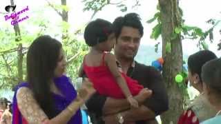 On location of TV Serial Madhubala RK amp Madhu feeding poor children [upl. by Notsruht]