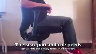 Kinnarps 9000 desk chair freefloat function demo [upl. by Jannel920]