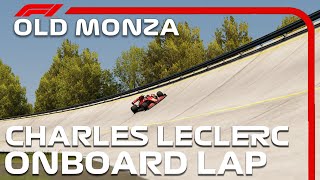 F1 Old Monza Road  Oval Hotlap  Charles Leclerc Onboard  2020 Italian Grand Prix [upl. by Philine693]