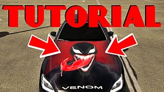 Car Parking Multiplayer  Cum sa faci VENOM Design  How to make VENOM Design  WAU GARAGE [upl. by Robyn987]