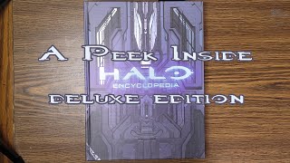 Unboxing Halo Encyclopedia Deluxe Edition [upl. by Enelear558]