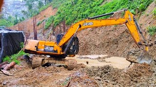 SOIL Cutting Video Abd JCB 210LC Old Excavator Machine Water 🌊 Soil Cleaning Part 2 [upl. by Aikim]