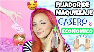 COMO HACER UN FIJADOR DE MAQUILLAJE CASERO con 3 Ingredientes muy econimicos [upl. by Mctyre144]