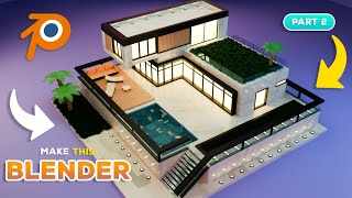 Modeling a isometric House in Blender  Super easy and Fast  Part 2 [upl. by Greenebaum]