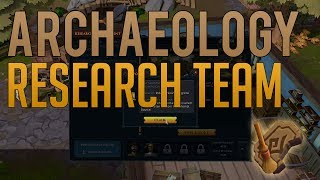 How to unlock the Research Team in Archaeology  Runescape 3 Guide [upl. by Spurgeon]