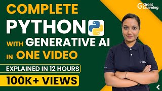 Python Tutorial with Gen AI for 2024  Python for Beginners  Python full course [upl. by Enaile]