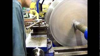 Metspin Ltd Stanley Lathe Trepanning Aerospace Components [upl. by Angie]