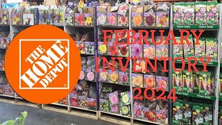 The Home Depot Spring Inventory for February 2024  Zone 7B Gardening Waldorf MD [upl. by Dercy]