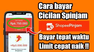 Cara Bayar Tagihan Spinjam Shopee  Pengguna Baru Harus Tahu  Aplikasi Shopee [upl. by Nerdna]