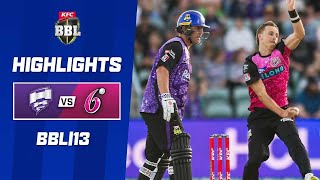 Hobart Hurricanes v Sydney Sixers  BBL13 [upl. by Ody740]