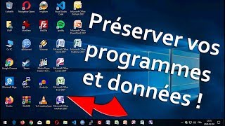 Réinstaller Windows 10 en préservant les programmes et fichiers  Tuto [upl. by Brown369]