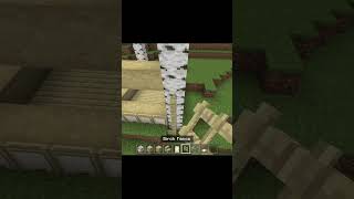 How to make a BIRCH HOUSE in Minecraft 8 [upl. by Eleira]