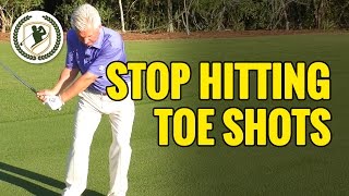 GOLF TIPS  HOW TO STOP HITTING TOE SHOTS [upl. by Nelag]