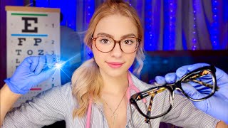 ASMR DETAILED Eye Exam Lens 1 or 2 👓 Doctor Roleplay REALISTIC Vision Test Glasses Fitting 👓 [upl. by Yauq368]