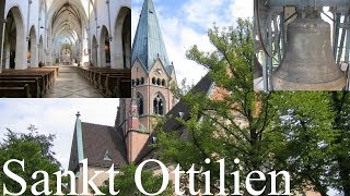 Sankt Ottilien Die acht Glocken der Erzabtei Sankt Ottilien Turmaufnahme [upl. by Trela]