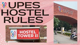 UPES Hostel guidelines and rules [upl. by Trilby]