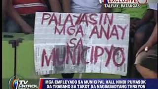 Municipal govt operations in Talisay Batangas held hostage by politics [upl. by Simonsen]