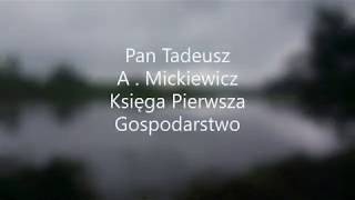 Pan Tadeusz  AMickiewicz Księga Pierwsza  Gospodarstwo audiobook [upl. by Htebi302]