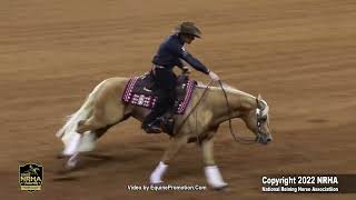 Blame the Corona shown by Trevor Dare 2022 NRHA futurity Open Level 4 Semi Finals [upl. by Nanni219]