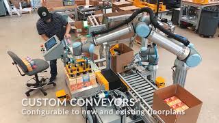 Robotic Case Erector and Case Packer  Universal Robots  Cobots  ONExia Inc [upl. by Junie632]