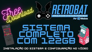 Retrobat MultiJogos 122GB  Instalação e configuração [upl. by Htyderem54]