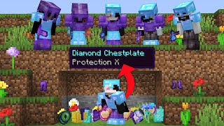 Minecraft Manhunt but Flowers Drop INSANE Items [upl. by Nyleda]