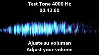 4000 hz Test Tone  Audio frequency  Hearing Test 4khz [upl. by Teews]