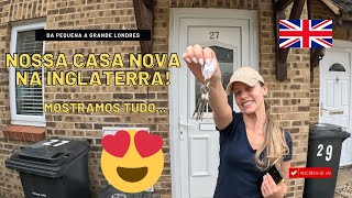 ESSA É A NOSSA CASA NOVA NA INGLATERRA casapropria inglaterra [upl. by Anceline]