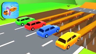 Double Flatbed Trailer Truck vs Speedbumps Train vs Cars BeamngDrive  Flatbed Trailer [upl. by Ajiam]