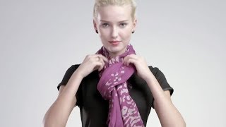 How to Tie a Scarf 4 Scarves 16 Ways [upl. by Aicnetroh]