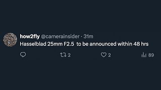 Confirmed Nikon Z6III coming soon and new Hasselblad 25mm f25 V lens coming this week [upl. by Clawson]