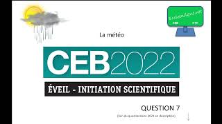 CEB sciences 2022  question 7  correction [upl. by Hirz556]