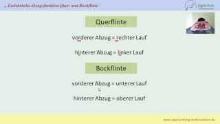 Jägerprüfung Niedersachsen Eselsbrücke Abzugsfunktion Quer und Bockflinte [upl. by Hctud436]