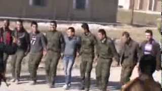 YPG and YPJ fighters dance after victory in Tal Maruf [upl. by Ardnayek]