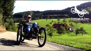 Liegerad on Tour im Schwarzwald Herbst Tour vom Kinzigtal ins Schuttertal Recumbent Trike Tour [upl. by Ubana430]