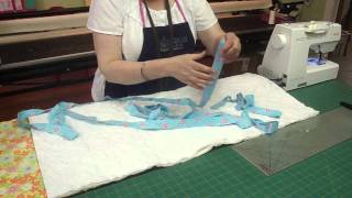 How To Bind a Quilt on a Sewing Machine with Jenny Doan of Missouri Star Instructional Video [upl. by Brunella]