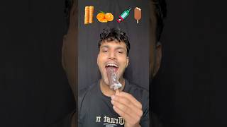 Dhungriorangeinjectionicecream 🍊🩼🍦 asmr funny eatingchallenge bikueating mukbang bikram [upl. by Hareenum796]