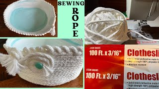 How To Make A Braided On The Top Rope Bowl With Your Sewing Machine [upl. by Hiasi]