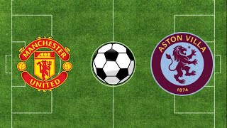 Manchester United vs Aston Villa  Premier League 2324  Football Simulation PES 21 [upl. by Treharne154]