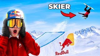 Can A PRO Teach Skiers To Snowboard In ONE Day [upl. by Blaze]